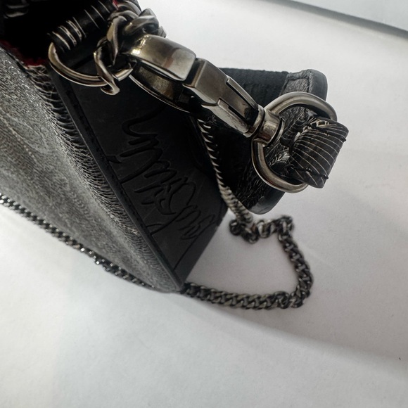 Christian Louboutin Black Crossbody Belt Bag with Red Tag - Picture 10 of 11